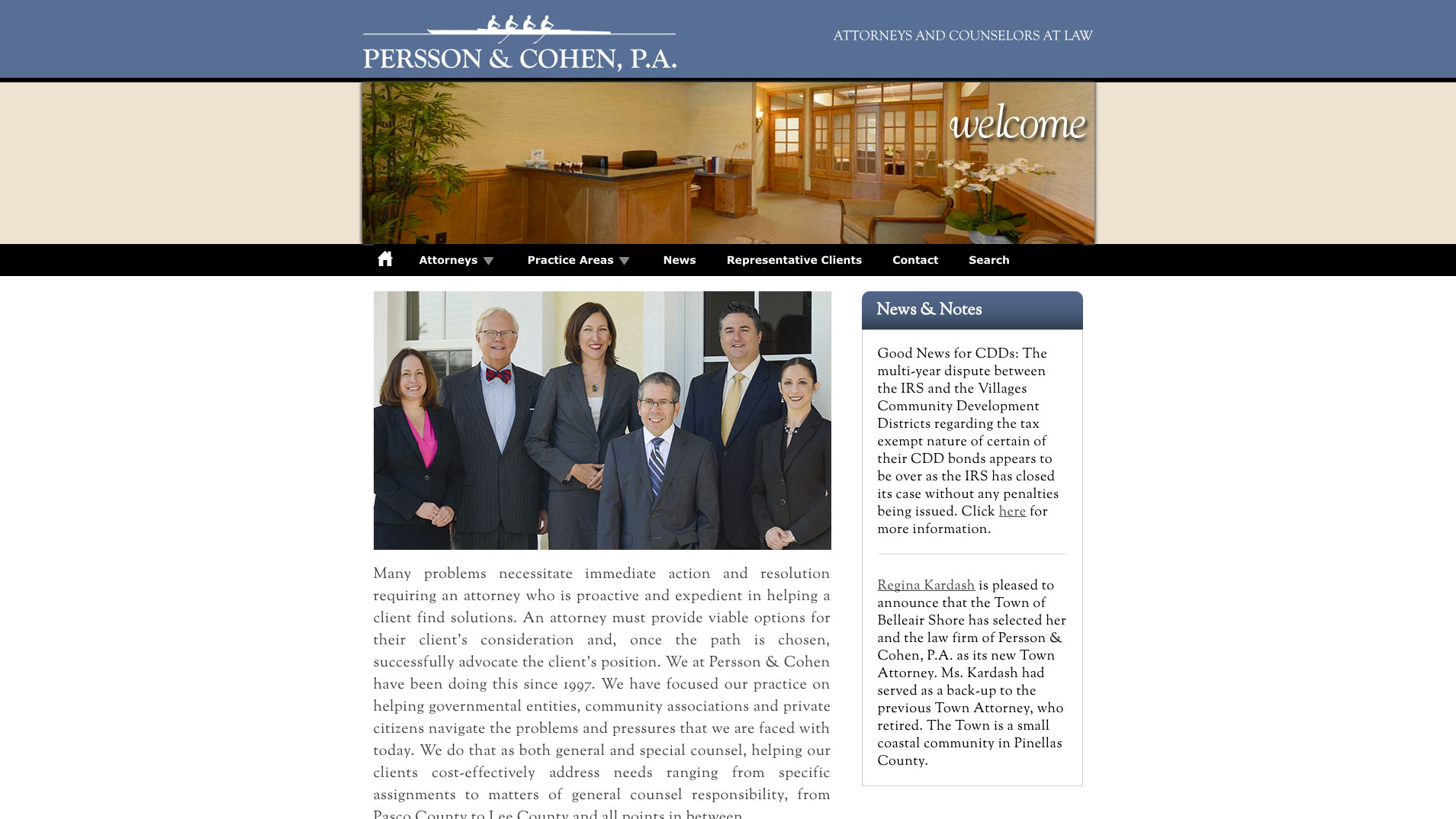 Persson & Cohen, P.A. - www.swflgovlaw.com